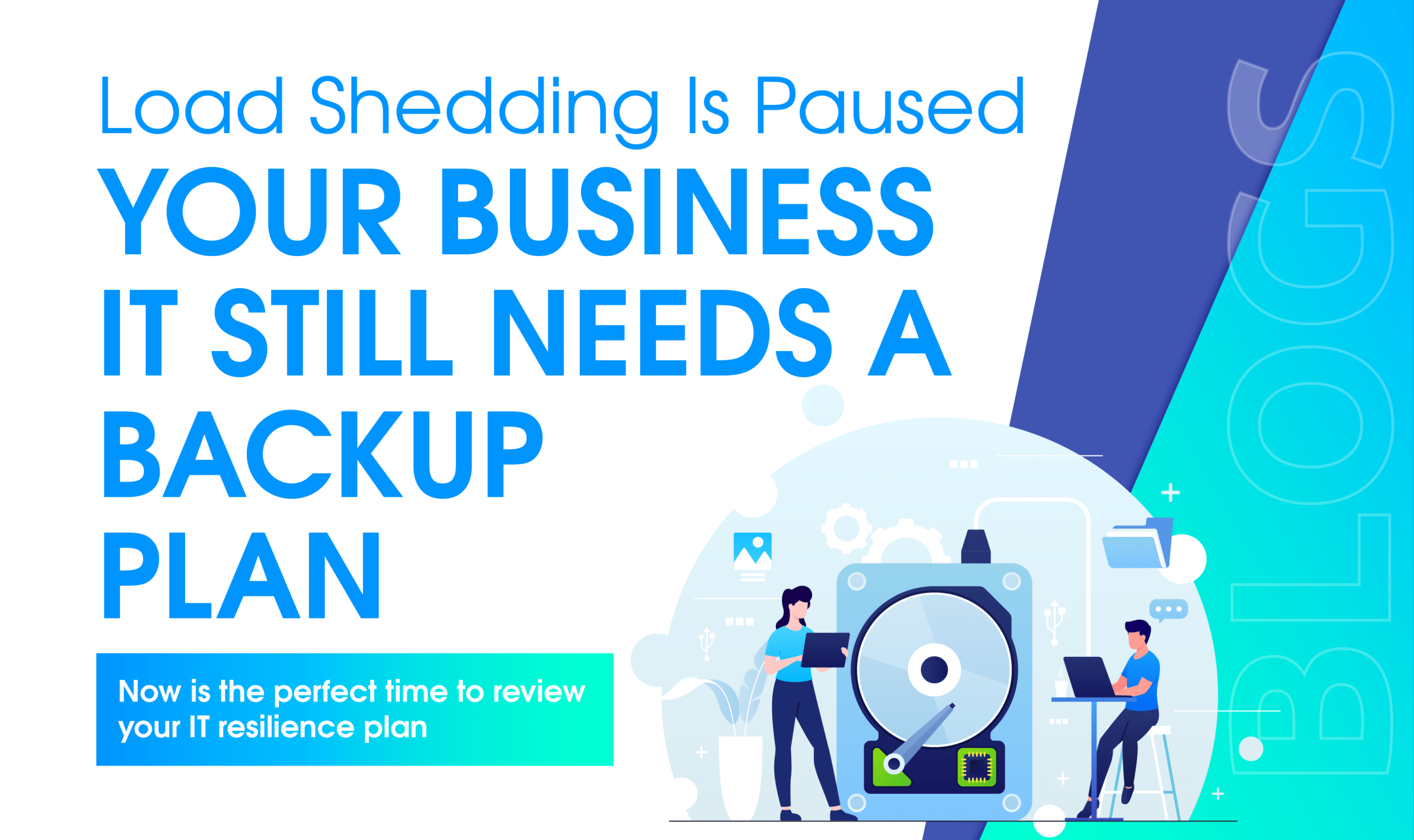 UPS backup power unit protecting business IT equipment in South Africa
